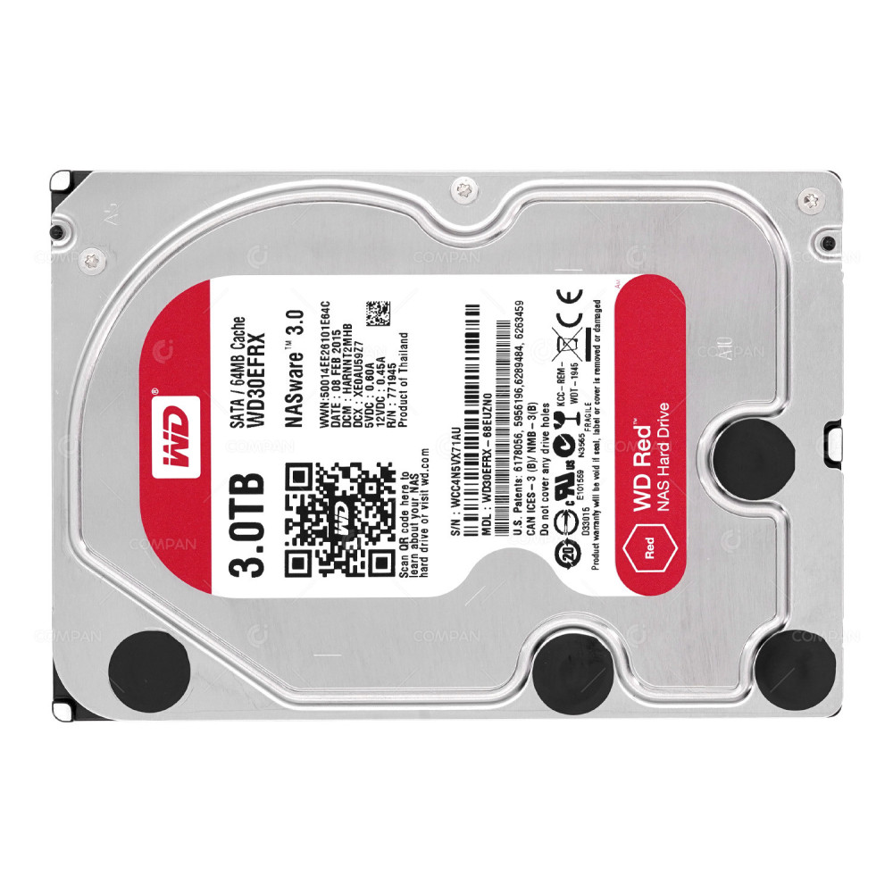 WD30EFRX WD RED HDD 3TB 5.4K SATA 3.5" LFF